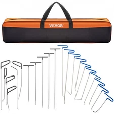 VEVOR Rods Dent Removal Kit,21 Pcs Paintless Dent Repair Rods,Stainless Steel De