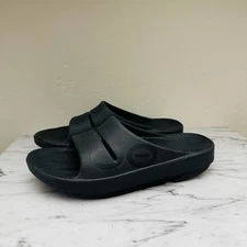 OOfos OOahh Black Slides Women’s Size 9