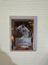 2025 Topps Chrome - Rookie Autographs Trey Sweeney #RA-TS Gold Lava /85