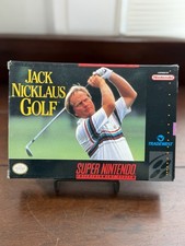 Jack Nicklaus Golf (Super Nintendo, 1991) Complete w/Box Manual & Reg Card! SNES