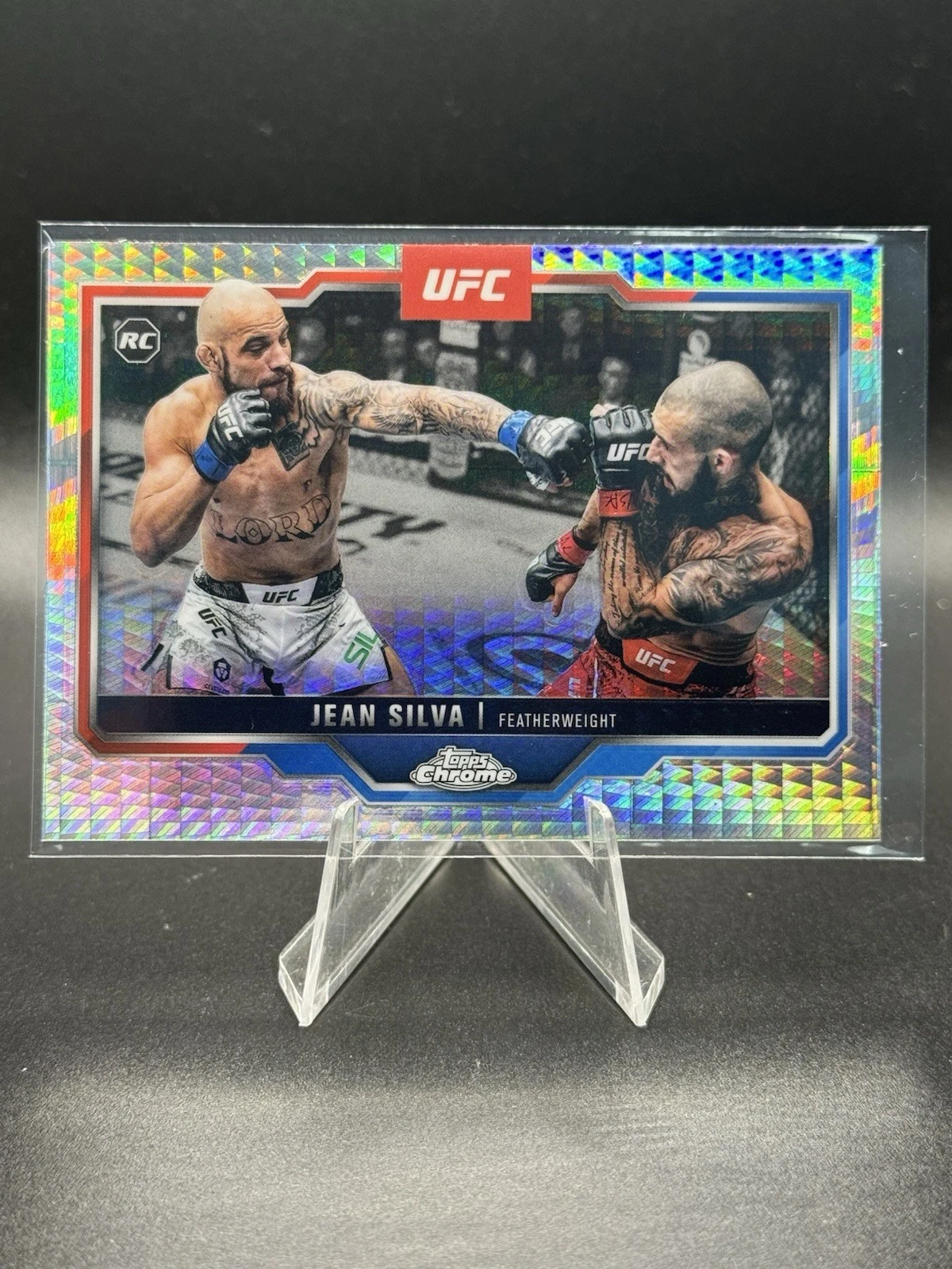 2025 Topps Chrome UFC Jean Silva Rookie Prism Refractor #56 (RC)