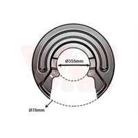 VAN Wezel Spritzblech Bremsscheibe Hinten Links FüR VW Transporter VI 5897373