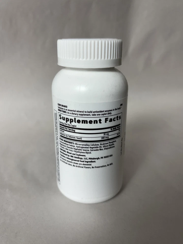 GNC Selenium 200mcg 200 Vegetarian Caplets(EXP:09/2026) - Image 2 of 2