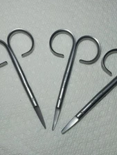 LOT OF 3 NEW RUBIS Baby Nail Scissors - Individually Crafted Made in Switzerland