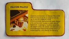 GI JOE FALCON PILOT ALA DELTA ONLY FILE CARD PLASTIRAMA ARGENTINA 1980'S