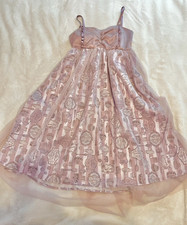 Axes Femme Light Pink/Purple Dessert Tulle Babydoll Dress Medium