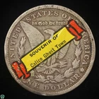 Calico Ghost Town Advertising Sticker - 1879 Morgan Silver Dollar - Circulated