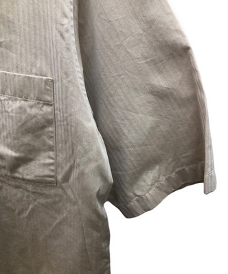 AURALEE WASHED FINX HERRINGBONE HALF SLEEVED SHIRTS Size: 3 Beige