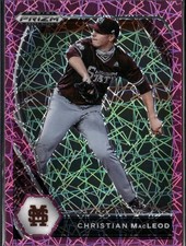 2021 Panini Prizm Draft Picks #PDP159 Christian MacLeod Pink Velocity Prizm