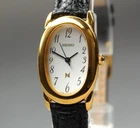 New Batt Vintage 1995 [N MINT] Seiko Noie 1F21-5B70 Gold Qz Women's Watch JAPAN