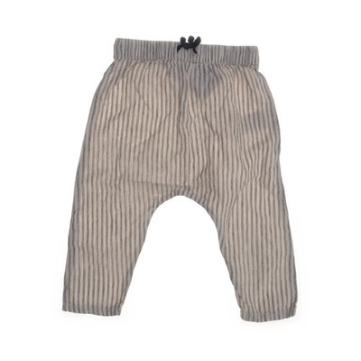 Vertbaudet, Hose, Größe: 81, Beige/Schwarz, Baumwolle/Leinen, Streifen #Kyy
