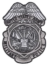 Military Police Badge US Army M.P. Hook And Loop Patch