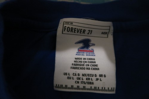 Forever 21 USPS Men's Large Blue Long Sleeve T Shirt Grumman LLV Mail Truck - Picture 5 of 8