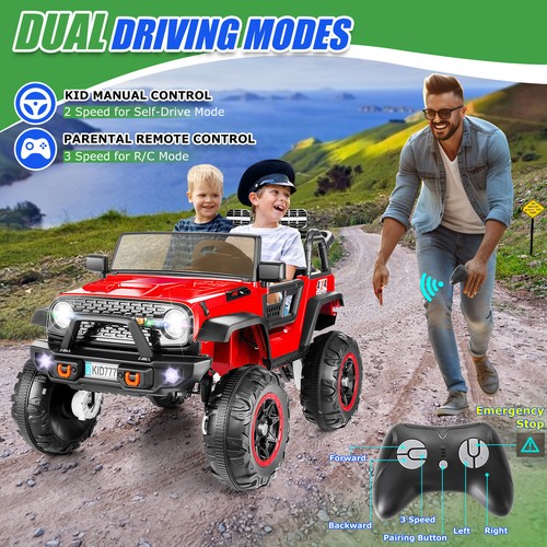 2-Seater Ride on Truck 24V 400W Kids Electric Car Ride on Toy w/ Remote Control - Picture 49 of 79