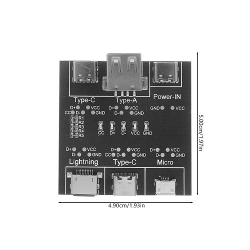 USB -Kabel -Tester Testerplatine Für Datenkabel Elektrisches Prüfwerkzeug - Bild 6 von 12