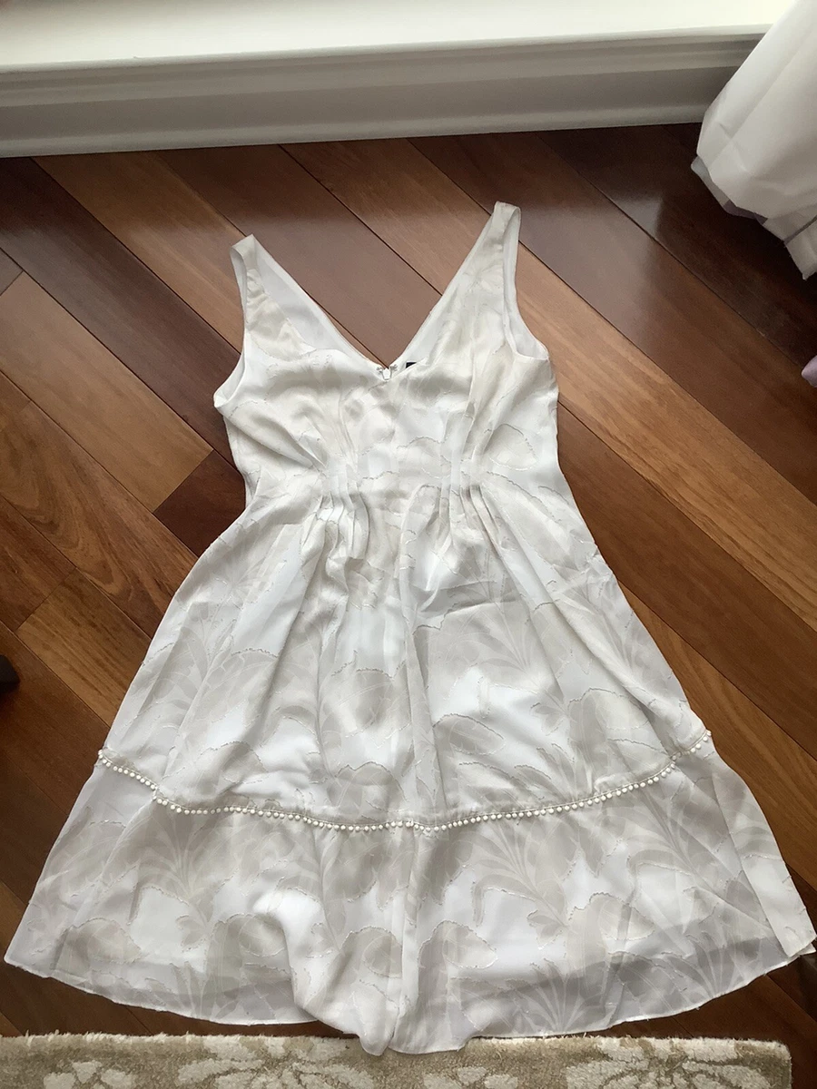 Ann taylor white dress hotsell