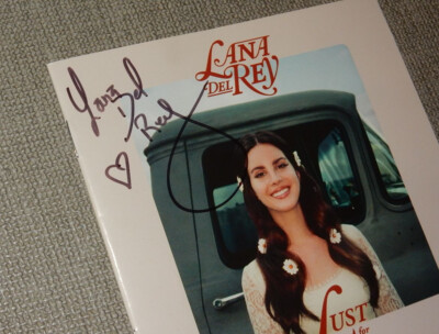 Lana Del Rey Lust For Life UK Ltd Hand Signed Autographed Lana Del Rey Lust For Life UK Ltd Hand Signed Autographed