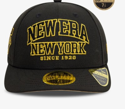 New Era -  59Fifty Gr 7 1/4 Cap Neu Low Profile Wordmark Black