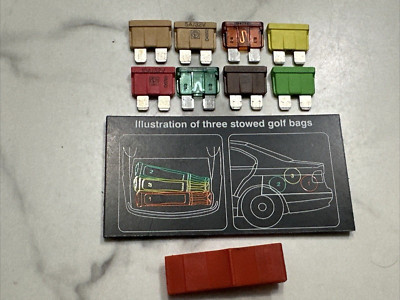 BMW E39 525i 528i 530i 535i 540i M5 Trunk Golf Bag Illustration + Fuses #c3
