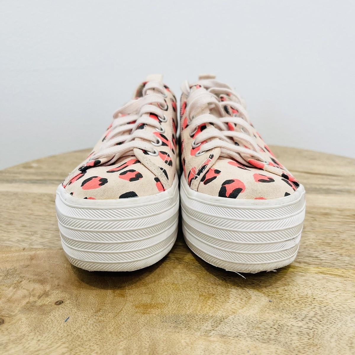 Leopard Keds Women's Triple Keds Womens Platform Triple Up