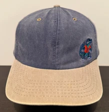 Vintage Floria Gators Pioneer Industries Inc Adjustable Hat Blue/Beige Cotton