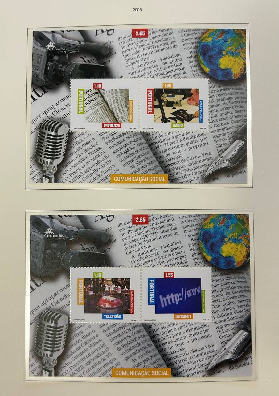 Portugal 2005 blocks of stamps Mi#bl.227-28 MNH CV=13$