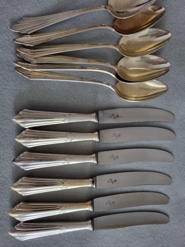 WMF Silberbesteck 90 er Silber Fächermuster für 12 Personen 60 Teile TOP Zustand - Bild 7 von 10