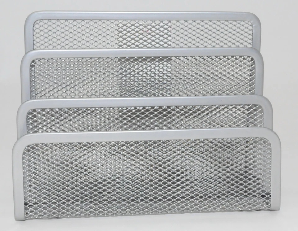 ZELLER Briefbox Briefablage Briefhalter Notizzettel-Ablage alufarben