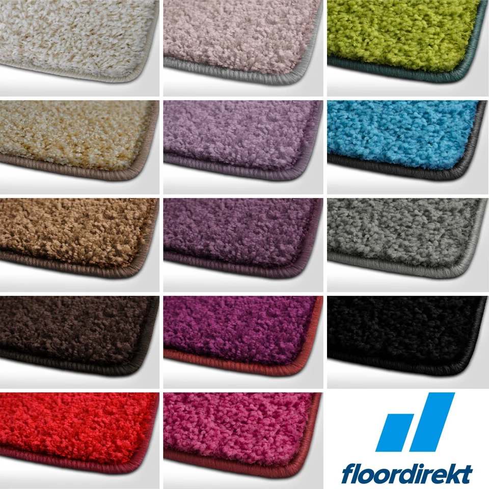 Barcelona Hochflor Shaggy Teppich Langflor Wohnzimmer einfarbig / Rund Teppiche - Bild 1 von 4