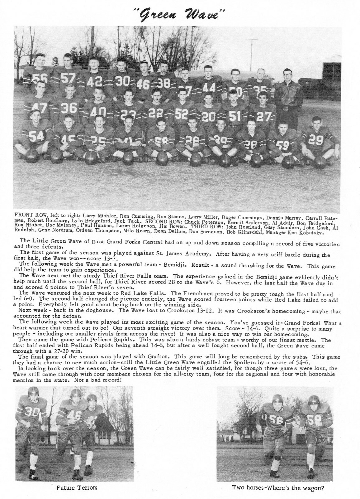 1955 Central High School Yearbook, East Grand Forks, Minnesota eBay