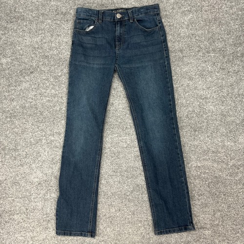 Silver Jeans Girls Youth 14 Blue Denim Triple 5 Straight Leg Stretch Mid Rise - Picture 2 of 10