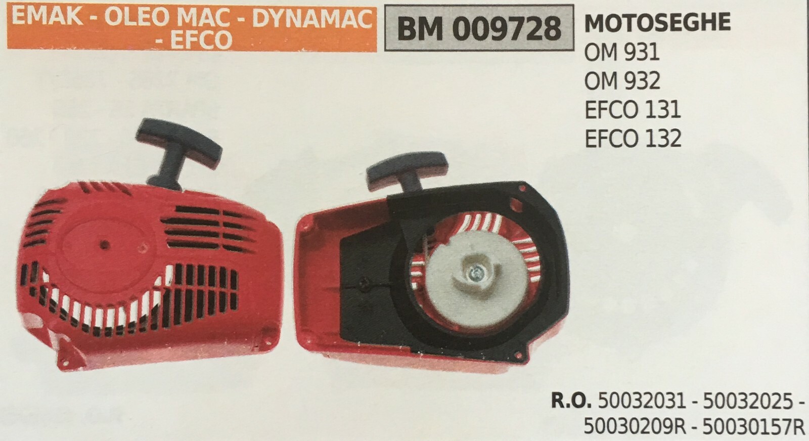 Avviamento Completo Brumar BM009728 per Emak, Oleo-Mac, Efco - Ricambio