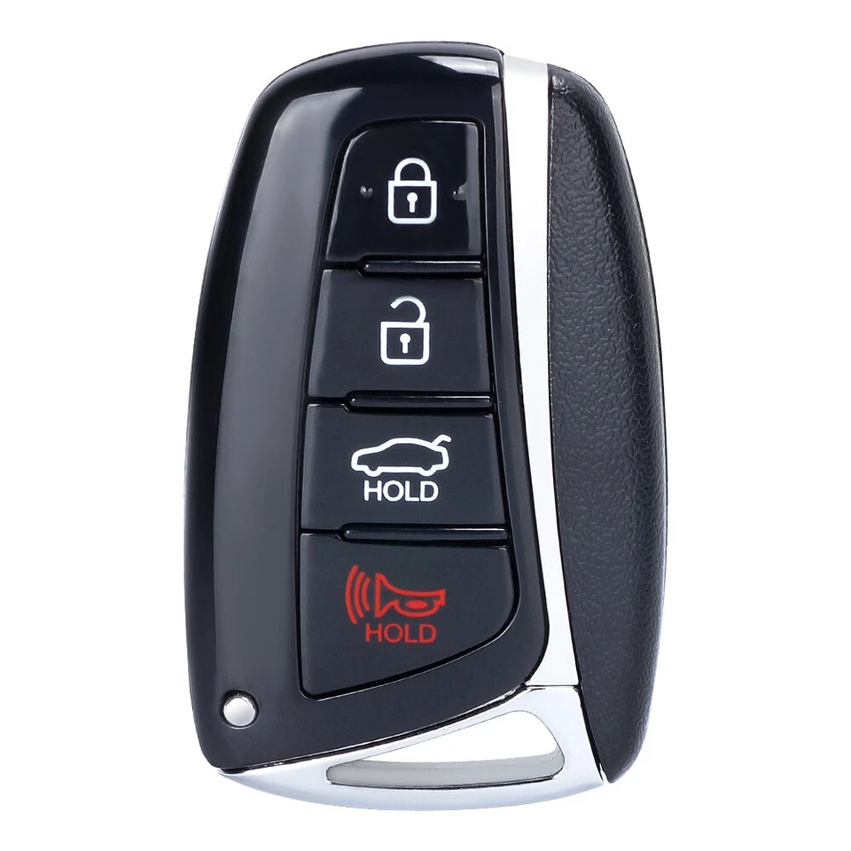 Smart Remote Key Shell Case Fob 4 Buttons for 2016 Hyundai Equus Azera Genesis - Imagem 3 de 4