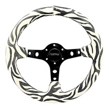 330mm Zebra Suede Steering Wheel Fit 6 Hole Hub Like Vertex Nardi 330mm Zebra Suede Steering Wheel Fit 6 Hole Hub Like Vertex Nardi