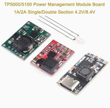 TP5000/5100 Power Management Module Board 1A/2A Single/Double Section 4.2V/8.4V