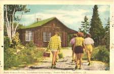 Back From Picnic, Lookabout Isles Lodge, Stokes Bay, Ontario, Canada Postcard