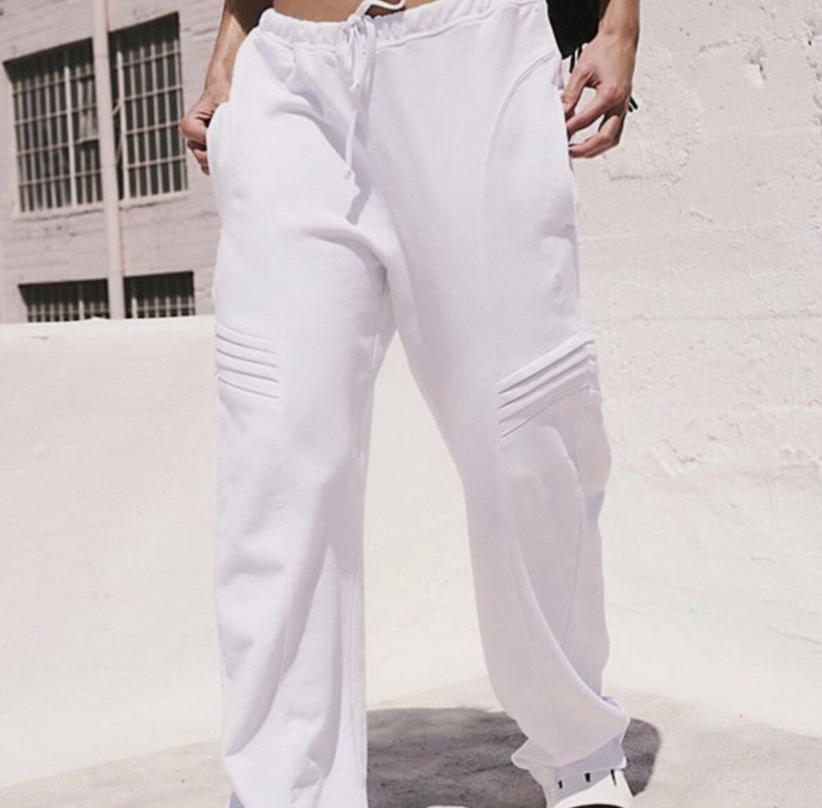 Free People Movement NEW White Wide Leg Sweatpants Women's XS | eBay