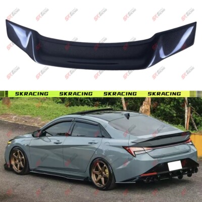 Carbon Fiber/Forged Carbon Fiber Rear Spoiler Wing Fit For Hyundai Elantra 21-25
