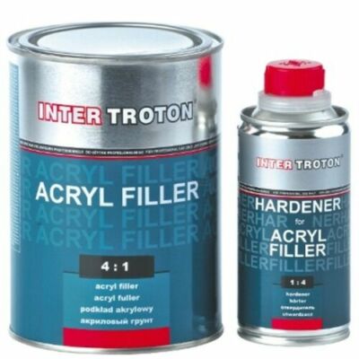 1L Grundierung HS Troton 4:1 2K Acryl Füller Primer Schwarz Filler Härter 