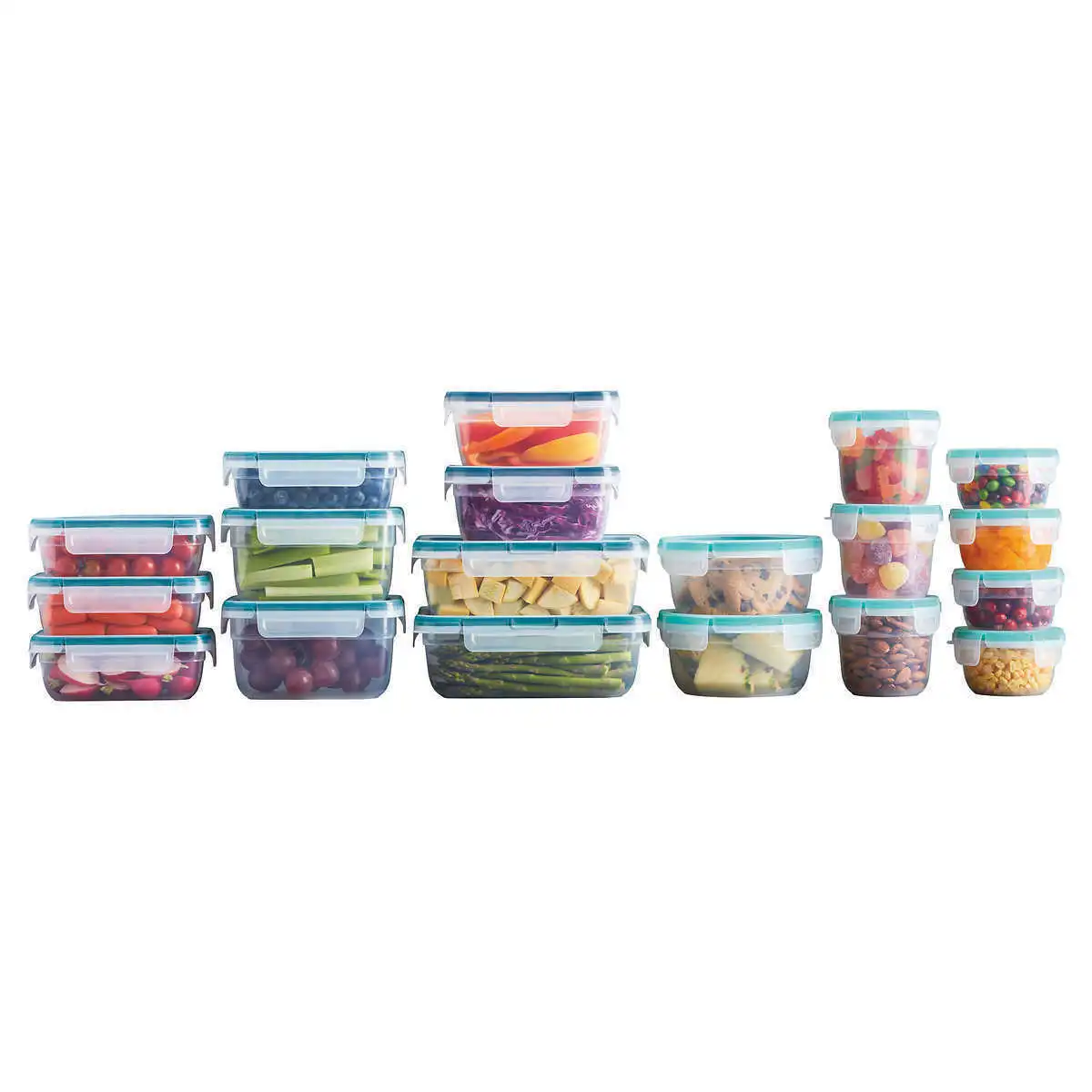 Snapware, 38-piece Plastic Food Storage Set, Airtight Leakproof BPA Free  884408032432