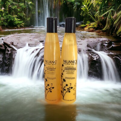 NUANCE SALMA HAYEK Buriti Oil Nourishing Hair Shampoo & Conditioner 10 fl oz HTF