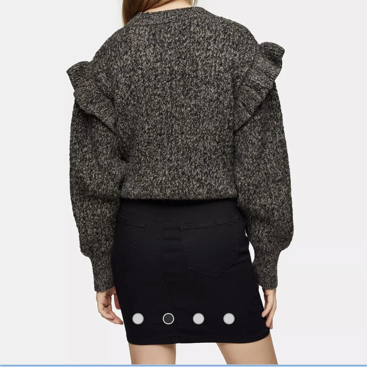 topshop joni denim skirt