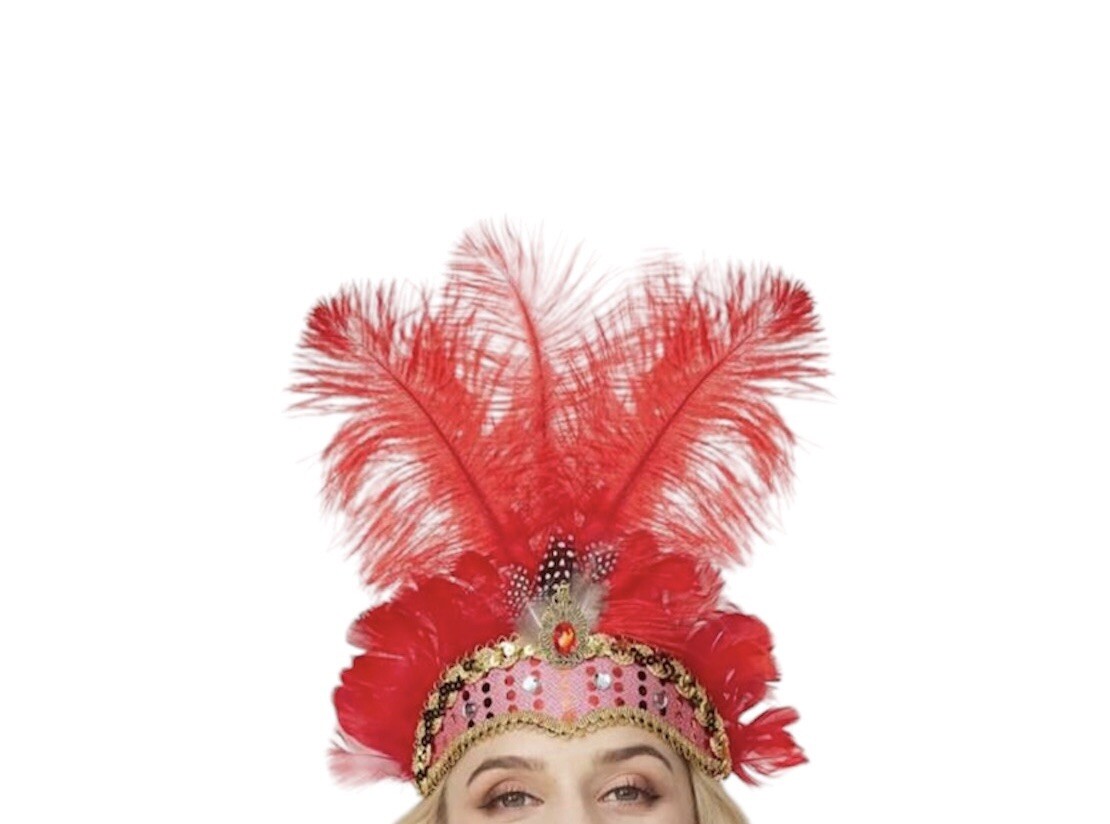 Carnival Feather Headpiece Showgirl Headband Women display picture 1