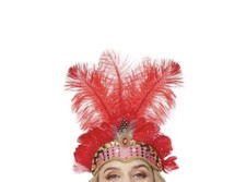 Carnival Feather Headpiece Showgirl Headband Women's Feather Headdress