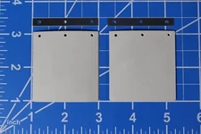 Pair White Mud Flap Guards Plate Toy Tamiya R/C 1/14 King Knight Hauler Cascadia