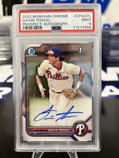 2022 Bowman Chrome Gavin Tonkel 1st Prospect Auto #CPA-GTL PSA 9 Phillies MINT