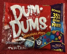 4.8 Oz Bag Dum Dums Spangler Lollipops Pops Suckers - NEW - ALWAYS FRESH