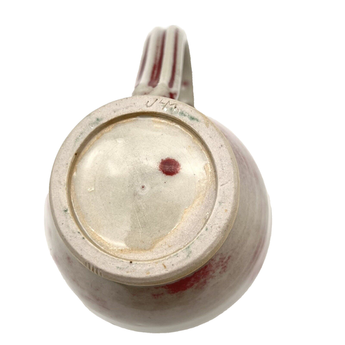 Studio Pottery Coffee Mug Gray and Oxblood Red Glaze White Clay Body Signed - Picture 7 of 8