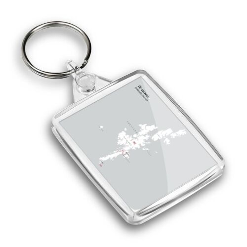 1x Rectangle Keyring Lerwick District #55563 - Picture 1 of 1