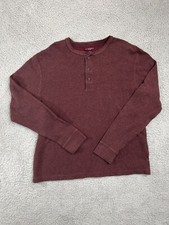 Sonoma Life  Style Large Men Sweater 100 Cotton Maroon